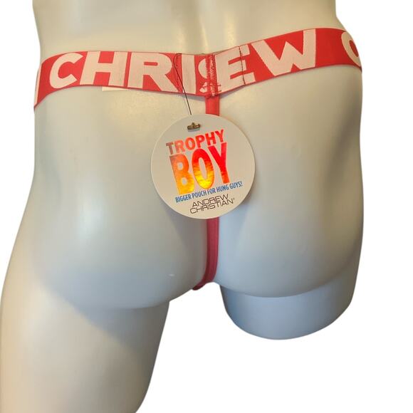 Andrew Christian TROPHY BOY® Bamboo G-String Medium Teaberry - Picture 4 of 6